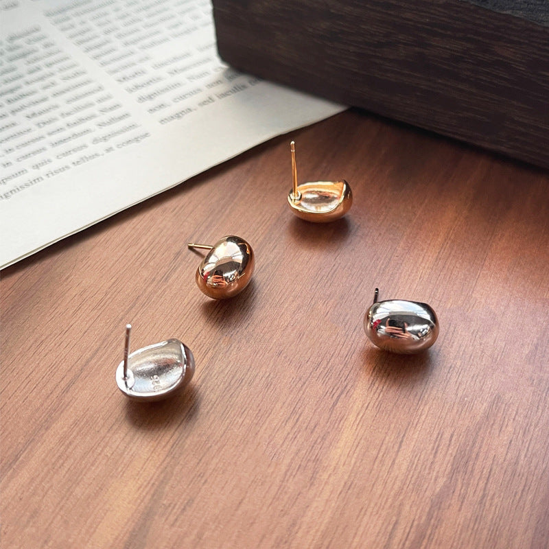 Bean earring studs