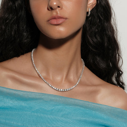 Gradient moissanite necklace
