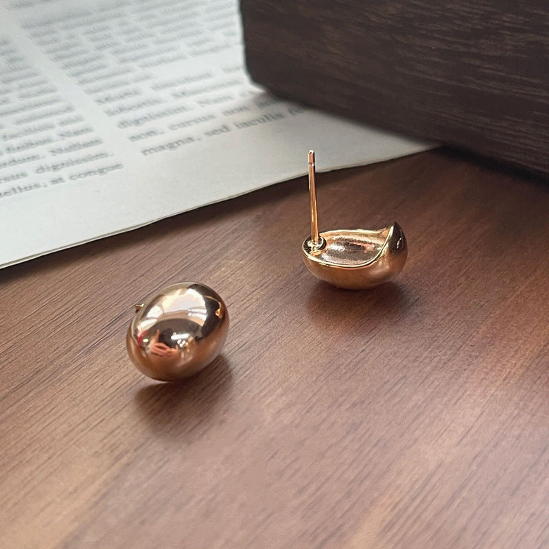 Bean earring studs