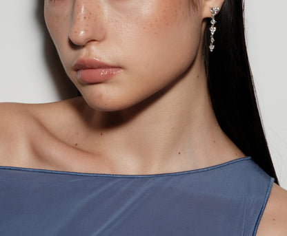 Starlit Dangly Moissanite Earrings