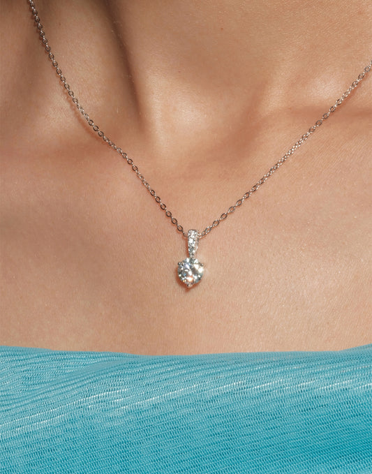 Classic moissanite necklace