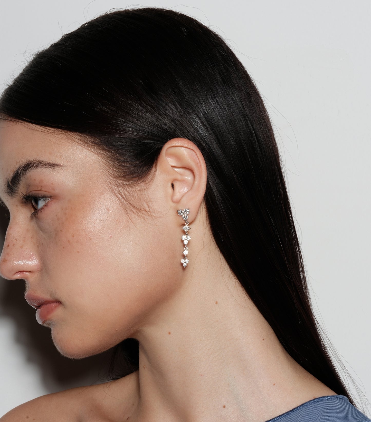 Starlit Dangly Moissanite Earrings