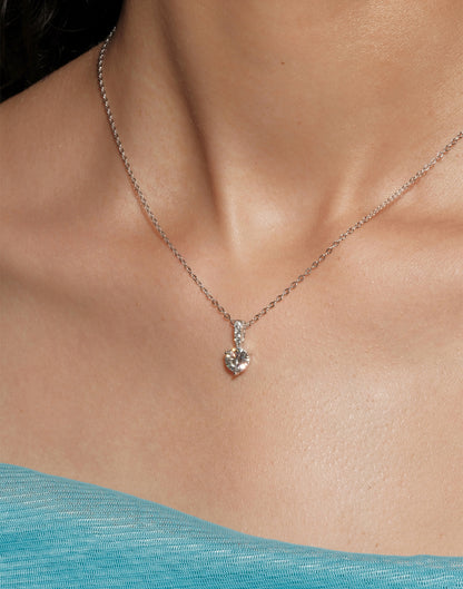 Classic moissanite necklace