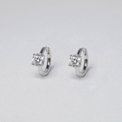 Stone moissanite earrings